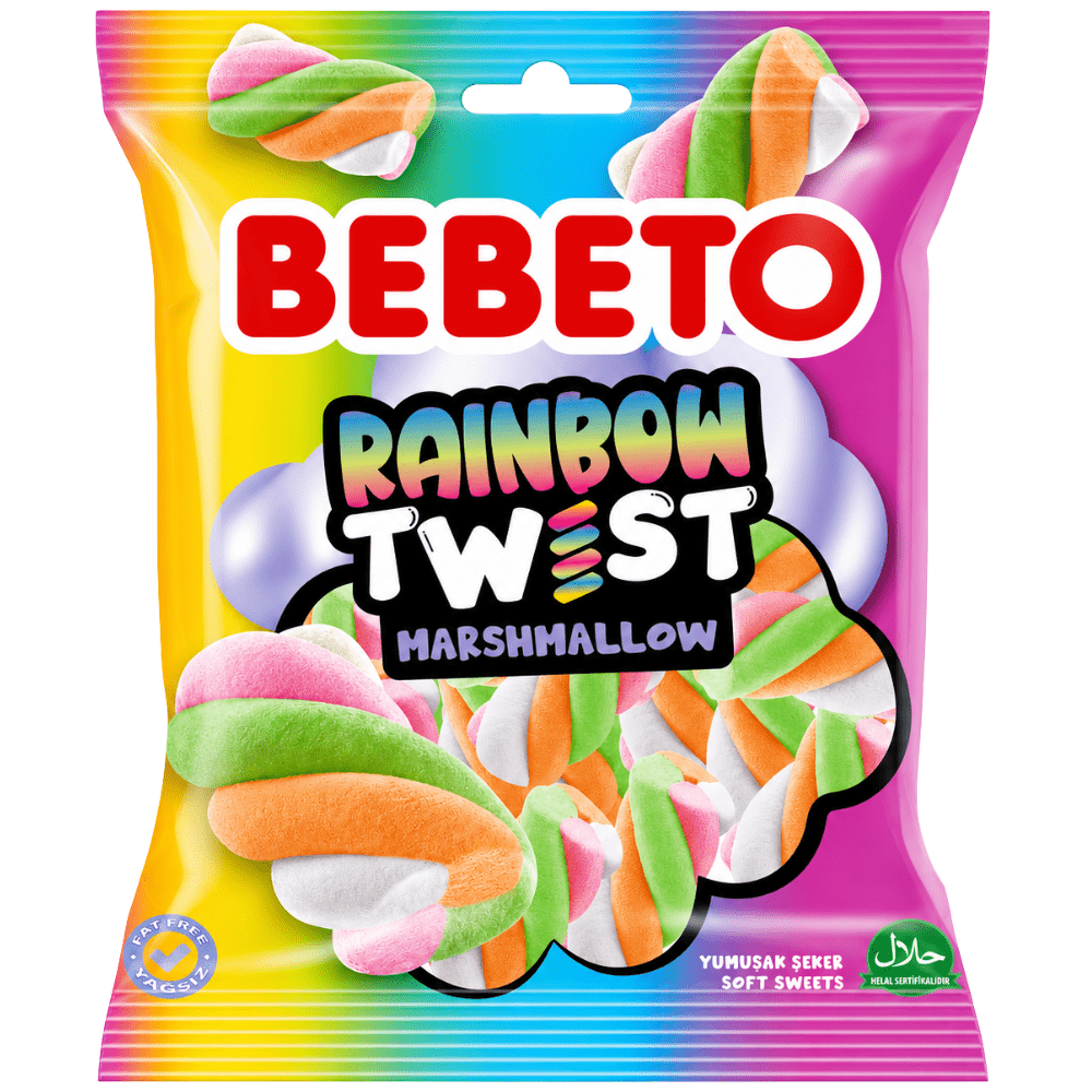 Bebeto Marshmallow Rainbow Twist