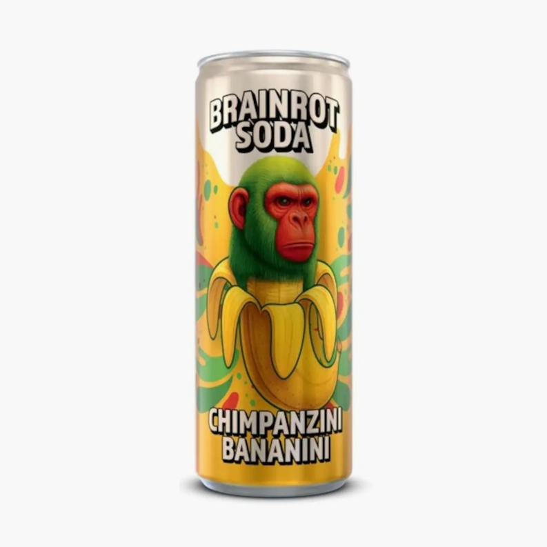 Brainrot Soda Chimpanzini Bananini - My American Shop