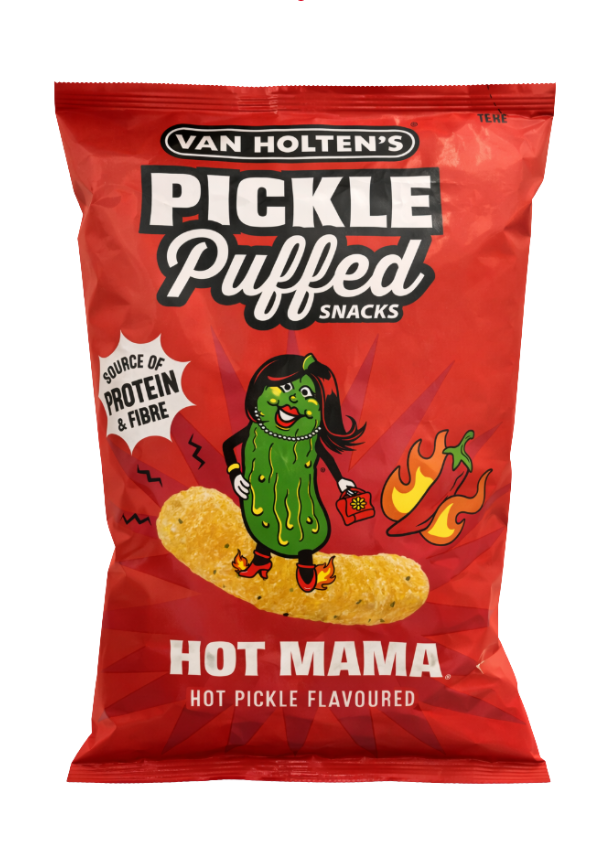 Van Holten's Pickle Puffed Snacks Hot Mama - My American Shop