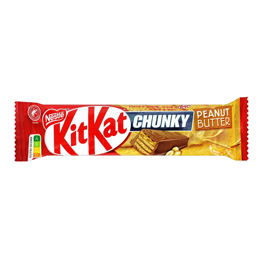 Kit Kat Chunky Peanut Butter américain, barre gaufrette chocolat au lait beurre de cacahuète format XXL, emballage US original importé