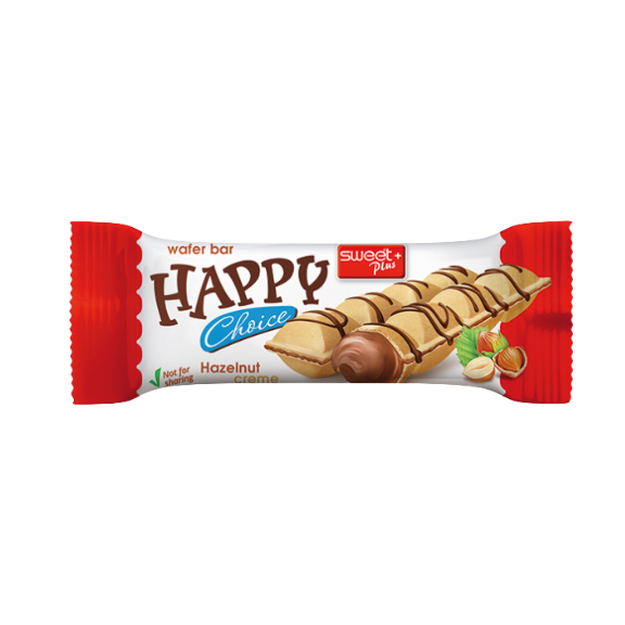 Happy Choice Wafer Bar Hazelnut Cream - My American Shop