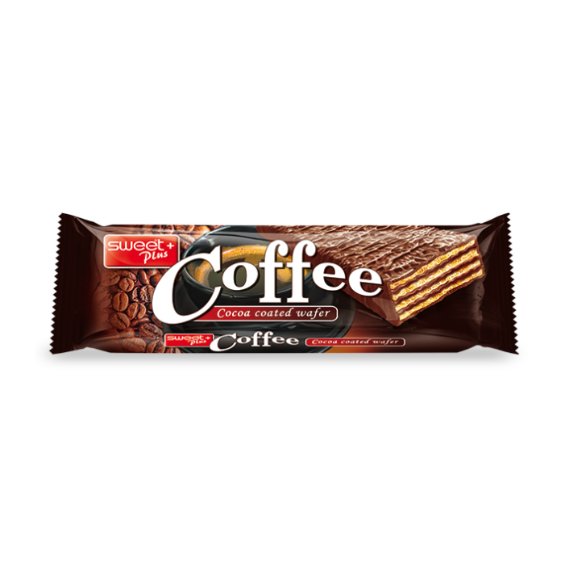 Sweet Plus Coffee Cocoa Coated Wafer - My American Shop