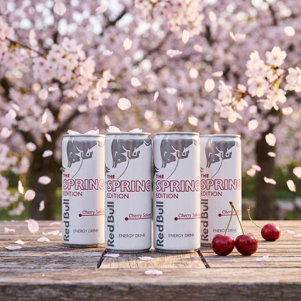 Bundle Red Bull Cherry Sakura x4
