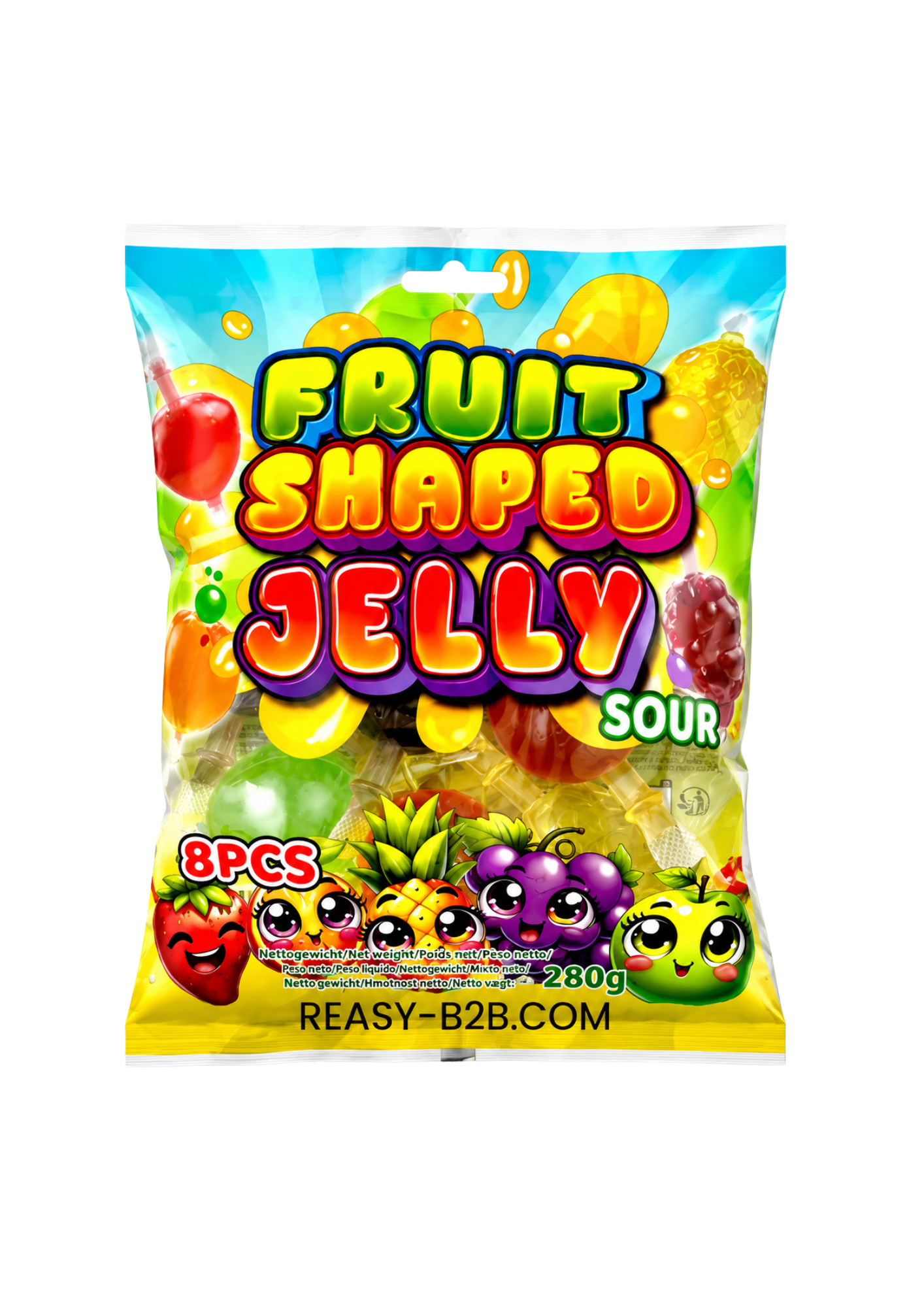 Fruit Shaped Jelly Sour Bag