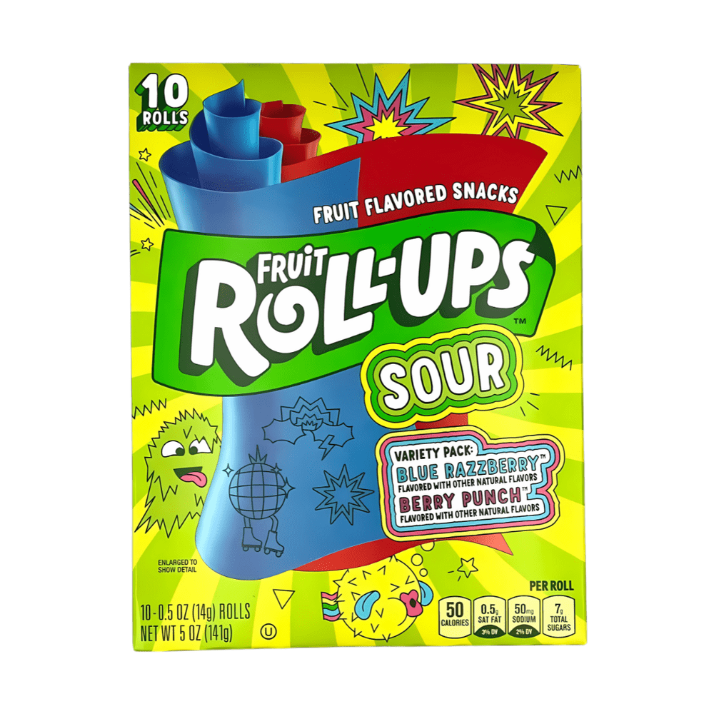 Betty Crocker Fruit Roll-Ups Sour - My American Shop