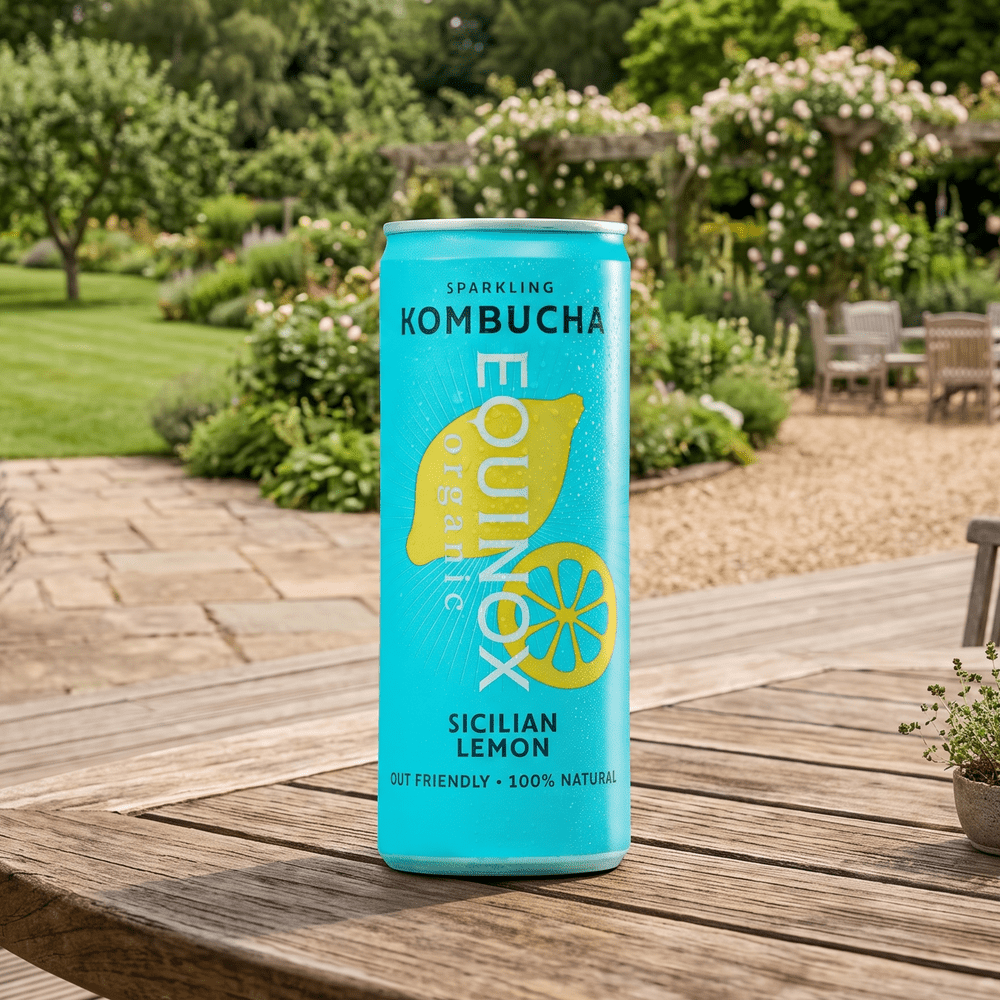 Equinox Organic Kombucha Sicilian Lemon