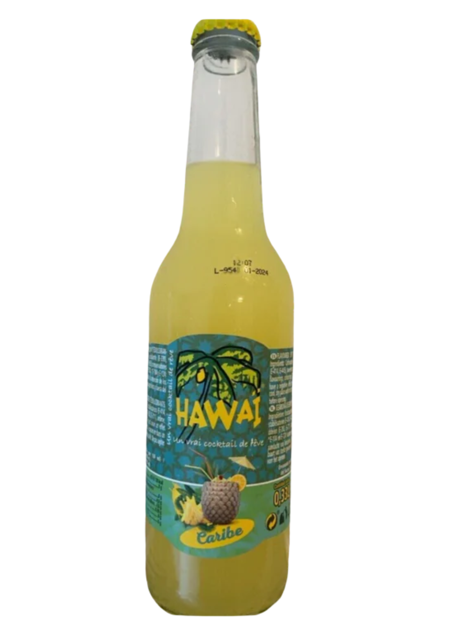 Hawaï Glass Bottle Caribbean - My American Shop