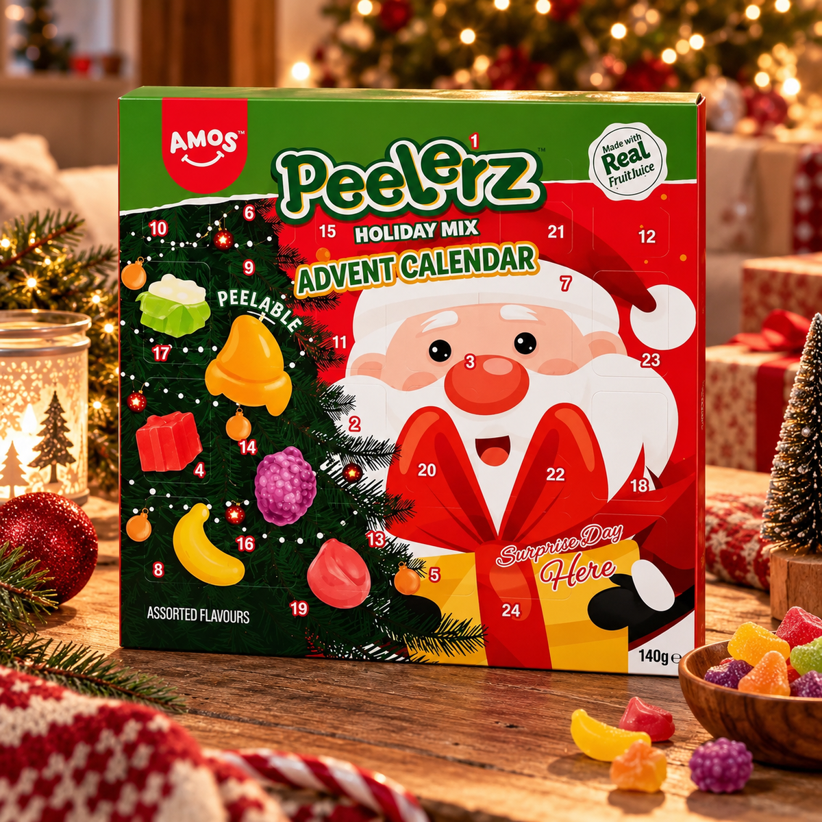 Amos Peelerz Candy Mix Advent Calendar