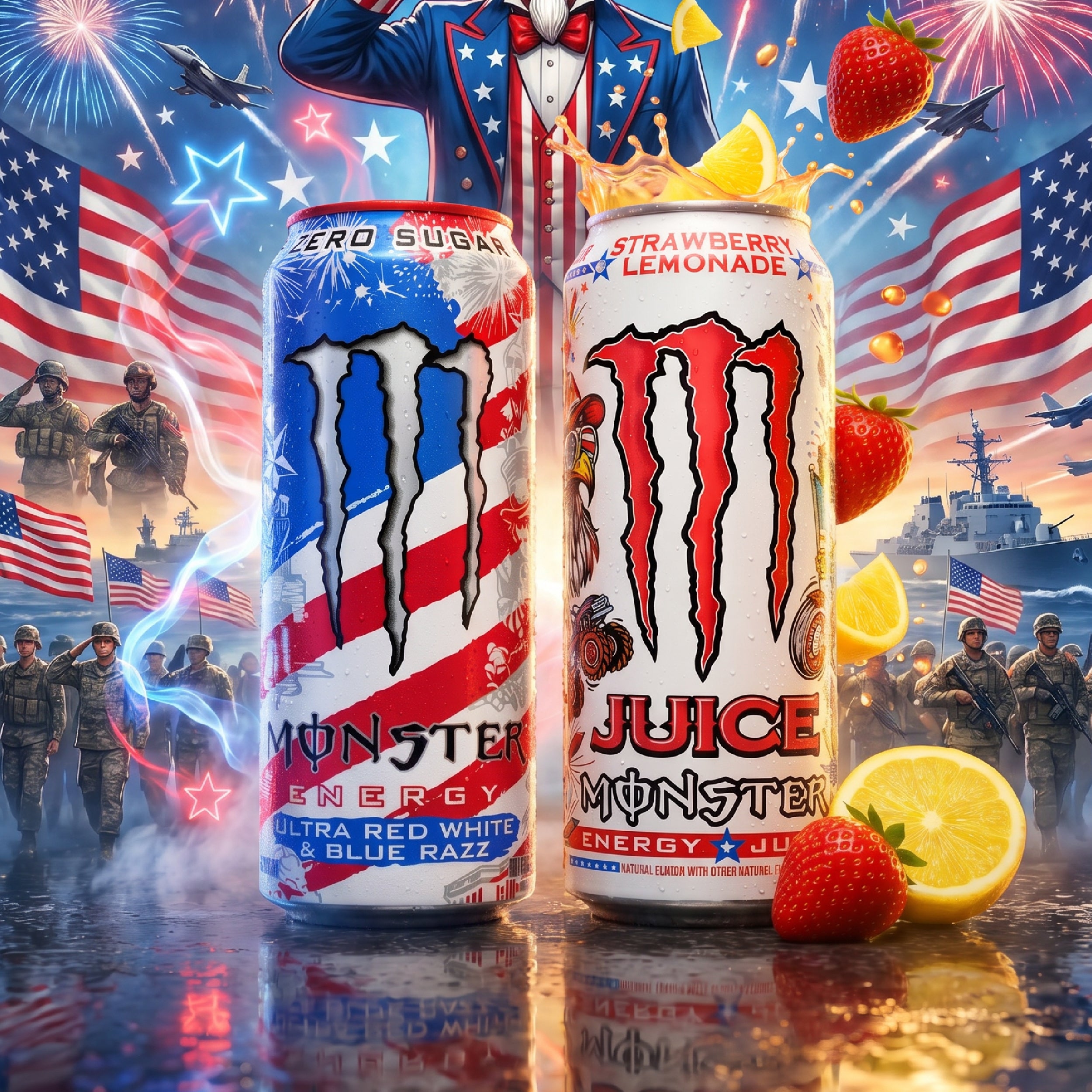 Monster Juice Strawberry Lemonade