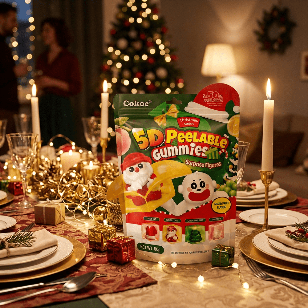 Cokoc Christmas 5D Peelable Gummies Mixed Fruit Flavor