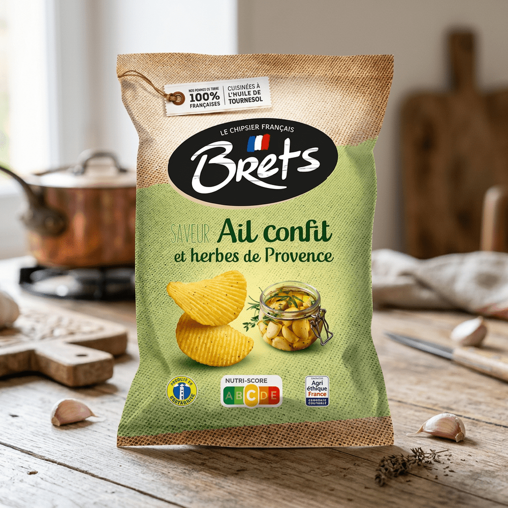Brets Ail Confit chips françaises saveur ail confit