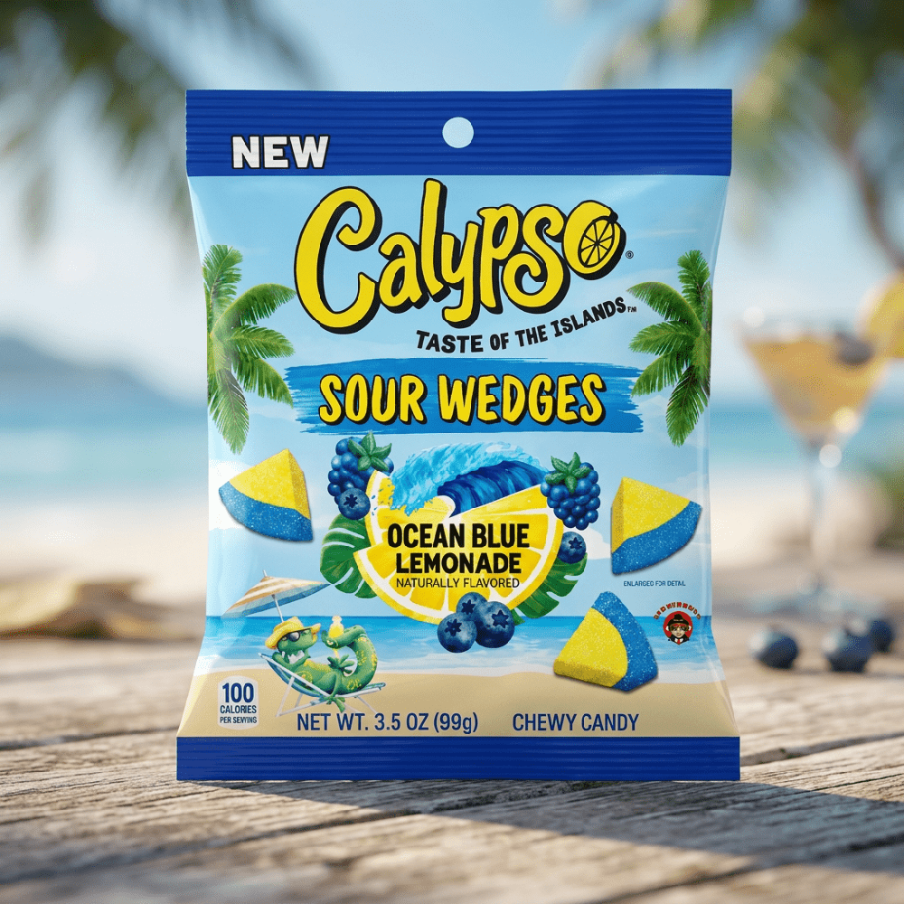 Calypso Sour Wedges Ocean Blue Lemonade