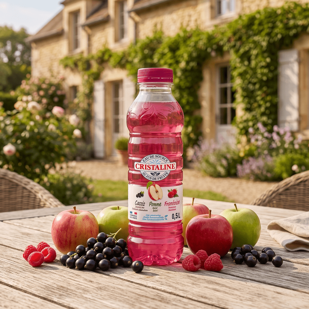 Cristaline Blackcurrant Apple & Raspberry