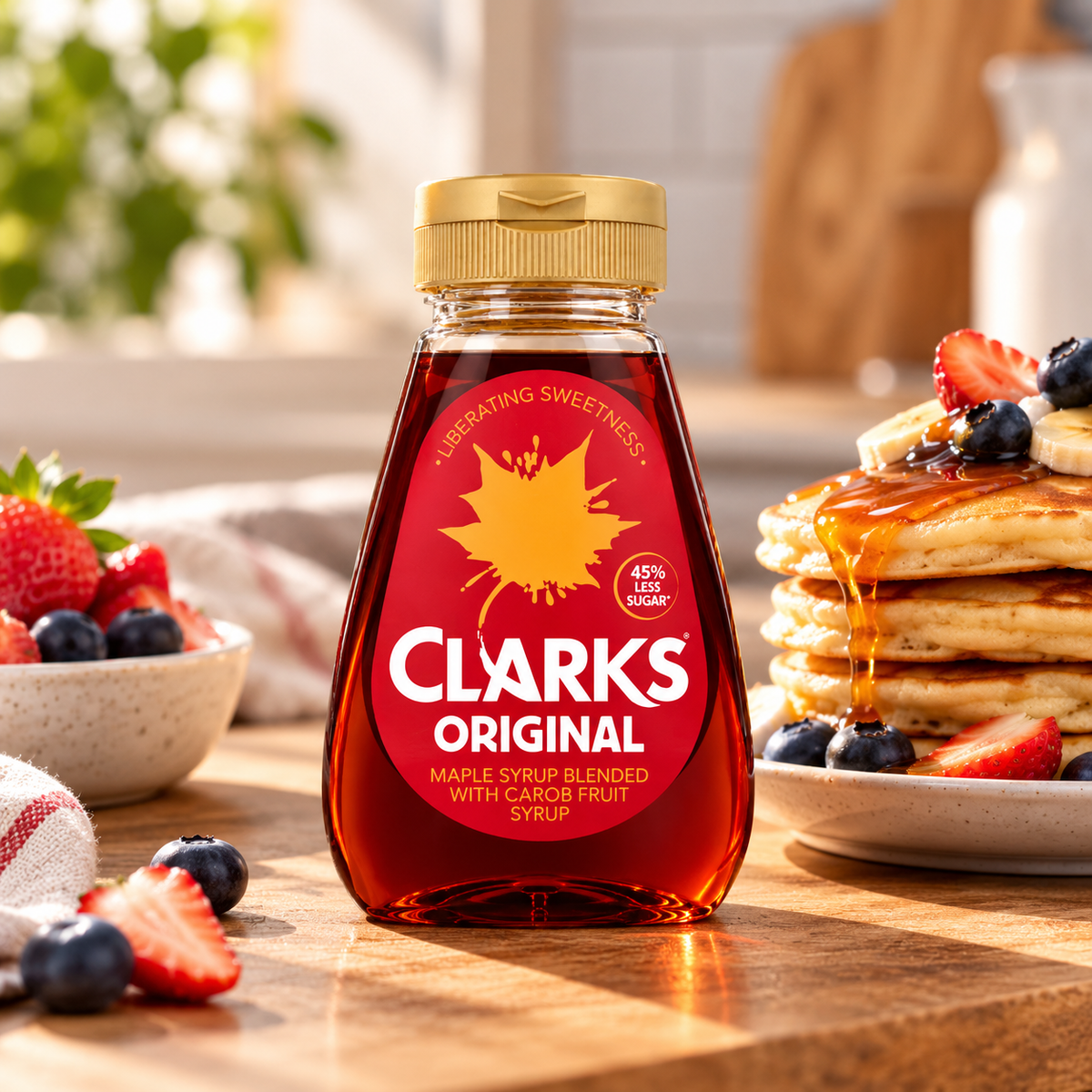 Clarks Original Maple & Carob Fruit Syrup