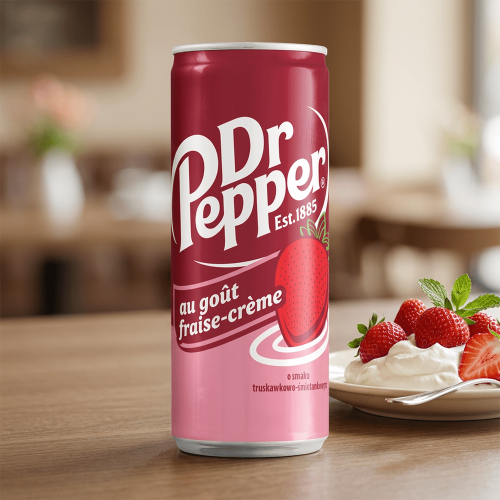 Dr Pepper Slim Can Strawberries & Cream