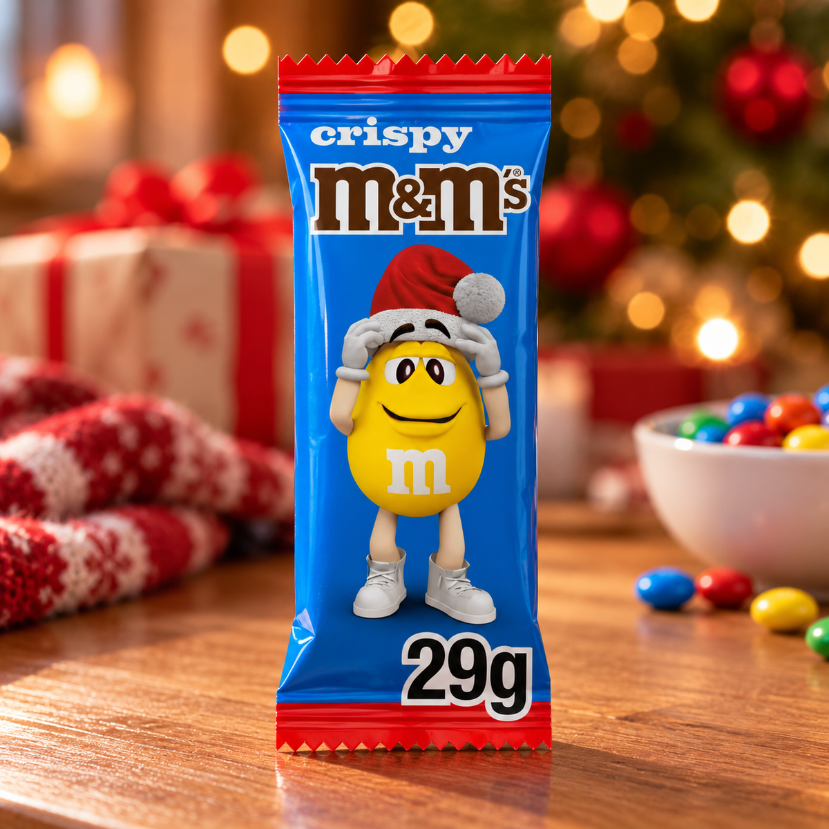 M&m's Crispy Milk Chocolate Christmas Santa Treat