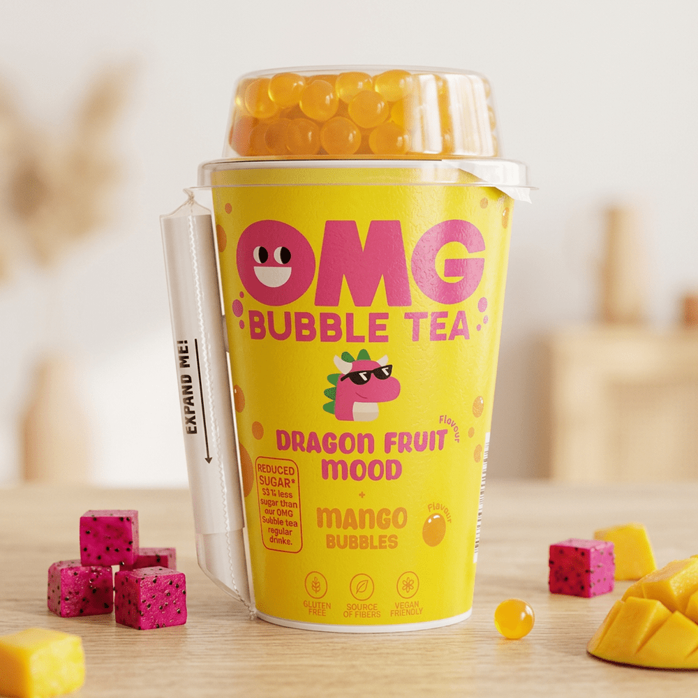 OMG Bubble Tea Dragon Fruit Mango