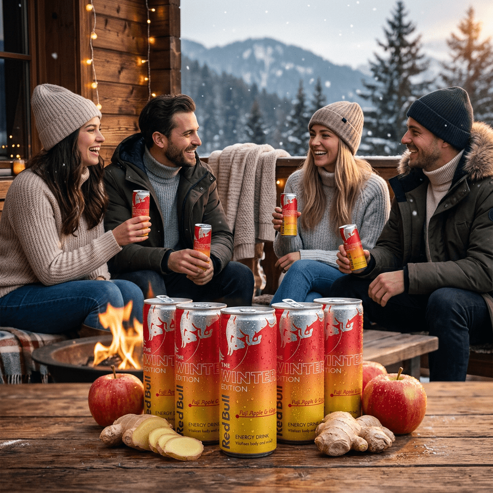 Pack Red Bull Energy Drink Winter Edition Fuji Apple Ginger (5 unités)