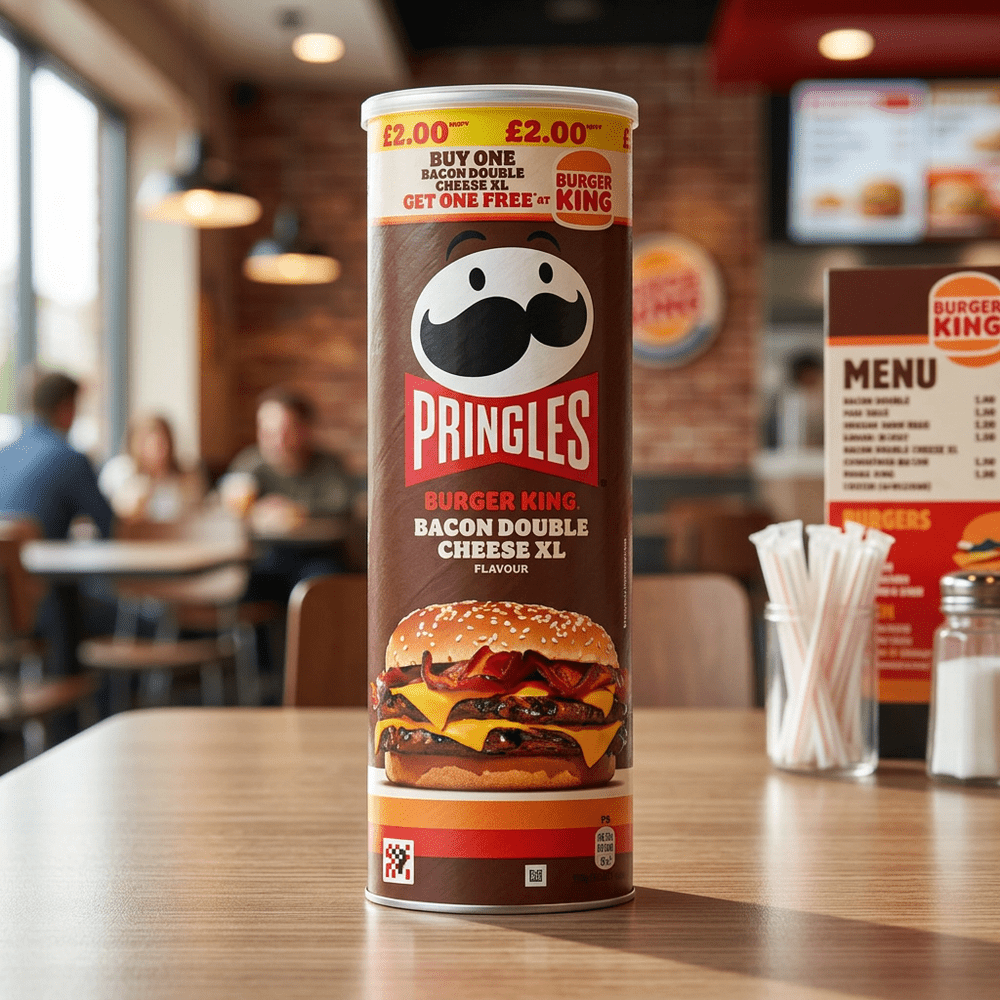 Pringles Burger King Bacon Double Cheese XL