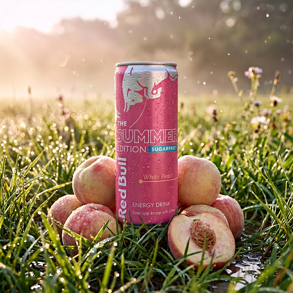 Red Bull Energy Drink The Summer Edition Sugarfree White Peach