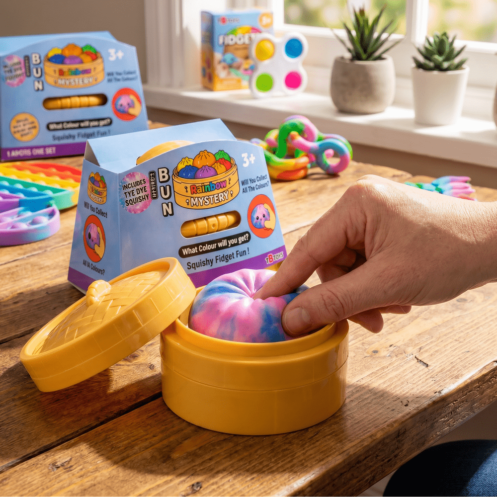 Squishy Tye and Dye Bun Toy M