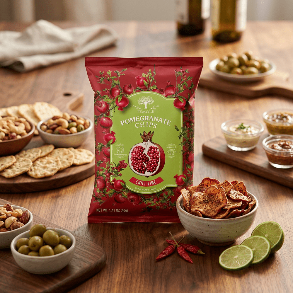 Temole Pomegranate Chips Chili Lime