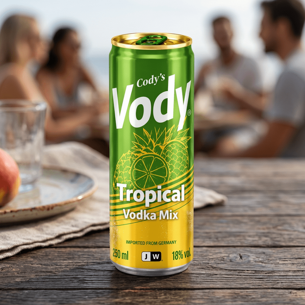 Vody Vodka Mix Tropical 18% canette 250 ml