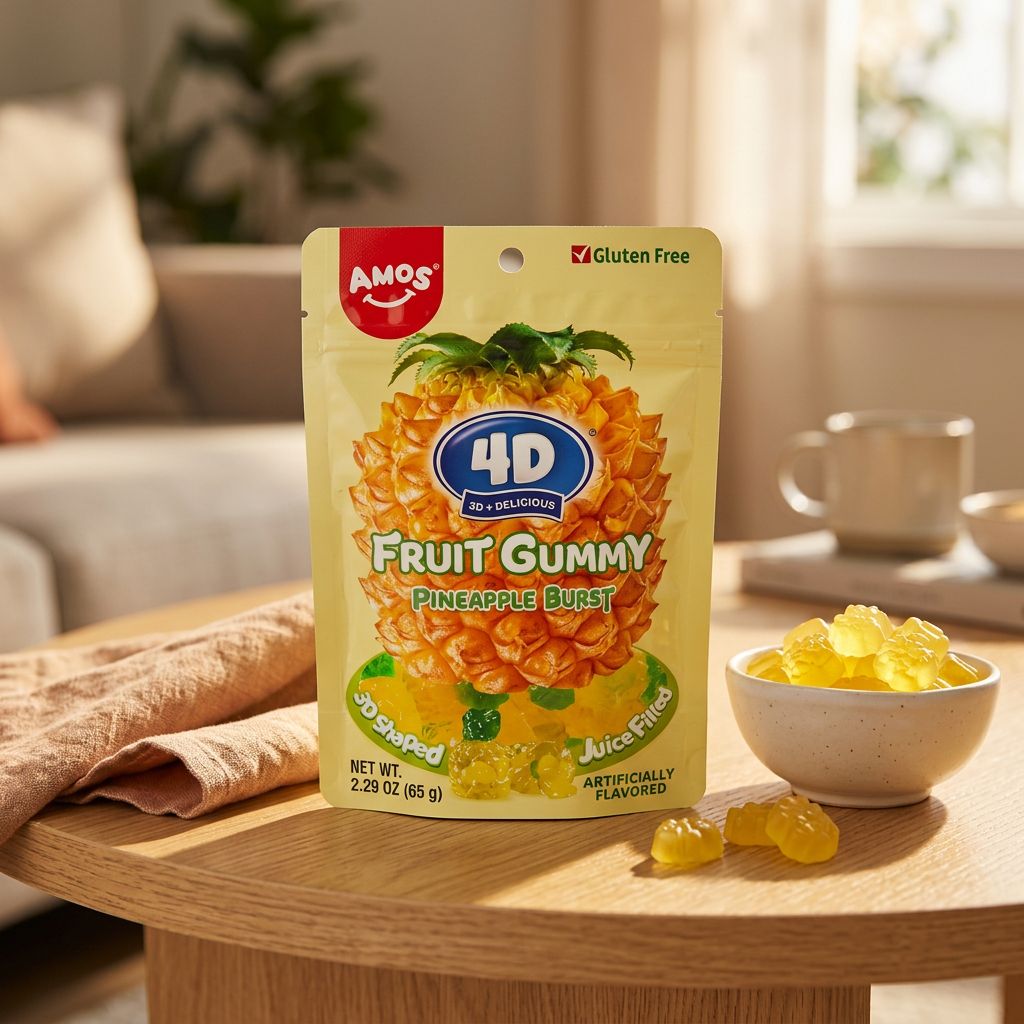 Amos 4D Fruit Gummy Pineapple