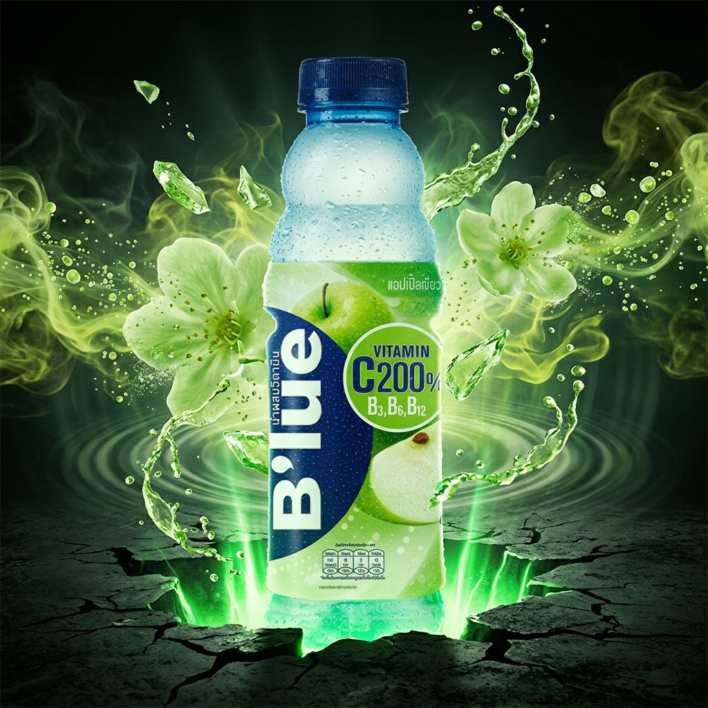 B'lue Vitamin Drinks Green Apple