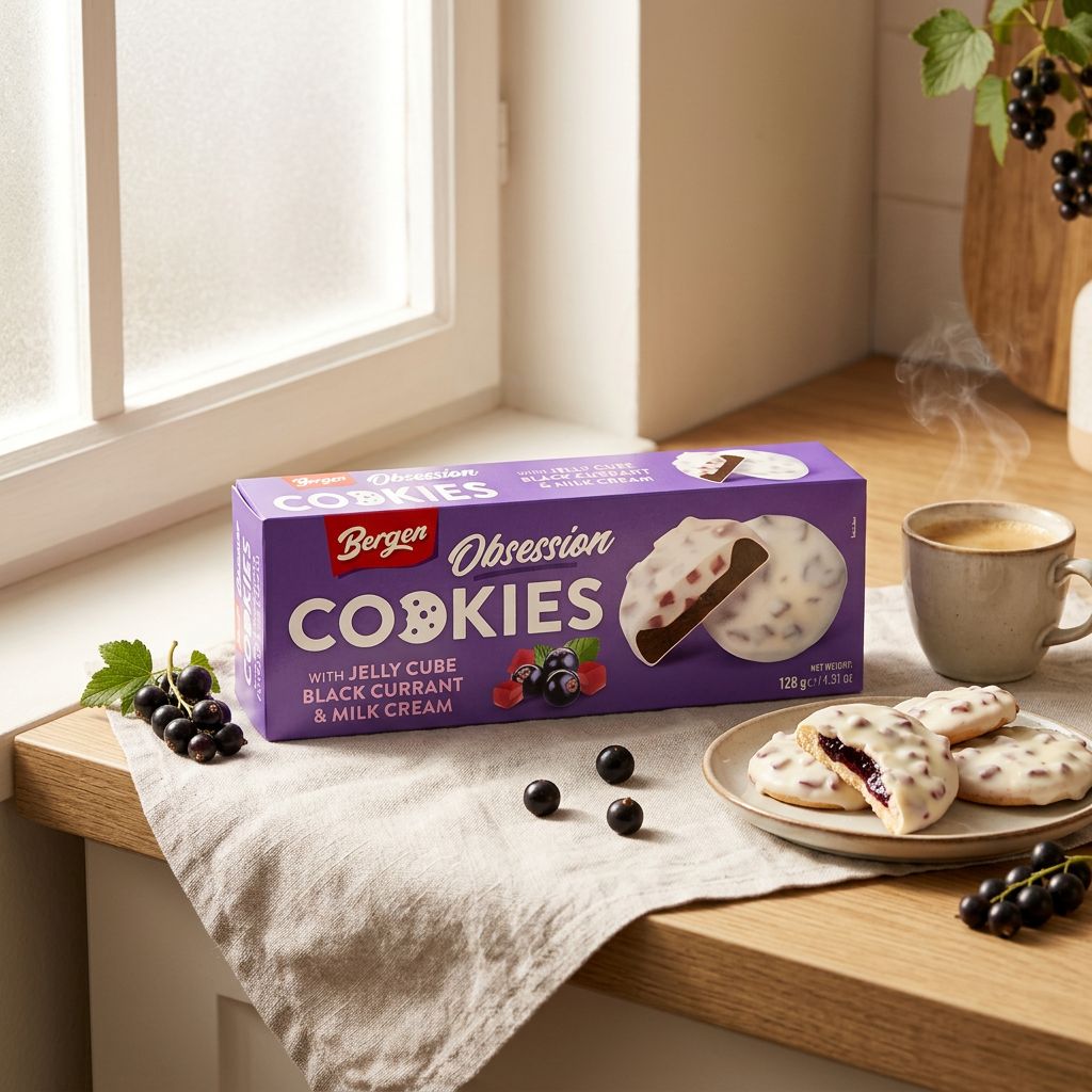 Bergen Cookies Jelly Cube Black Currant & Milk Cream