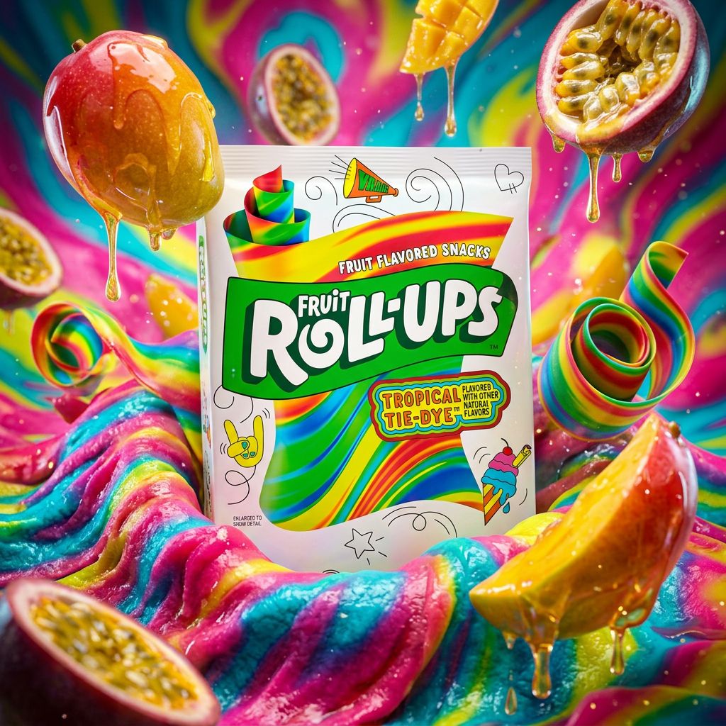 Betty Crocker Fruit Roll-Ups Tropical Tie-dye