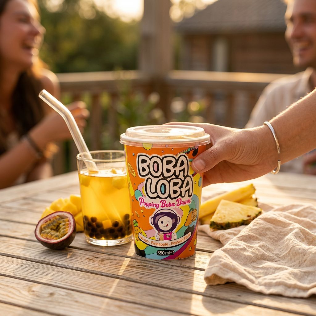 Boba Loba Mango Pineapple & Passion fruit