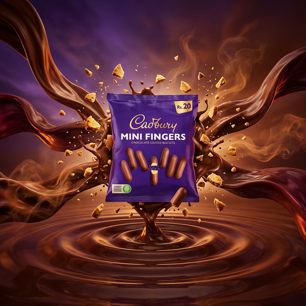 Cadbury Mini Fingers, biscuits enrobés chocolat au lait format mini, origine UK, disponible sur My American Shop