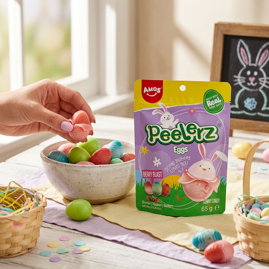 Amos Peelerz Gummy Eggs Easter