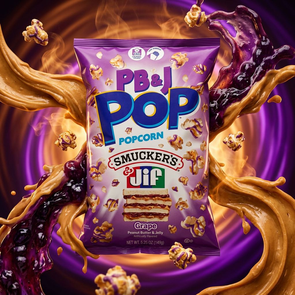 Candy Pop Popcorn Peanut Butter & Jelly Grape