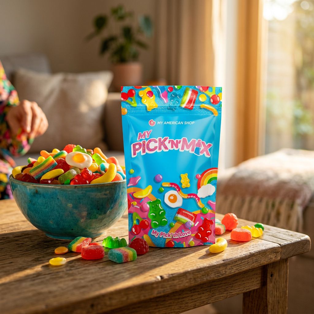 Candy Rush Sweet & Sour Pickmix, mix bonbons sucré-acidulé pick & mix, disponible sur My American Shop