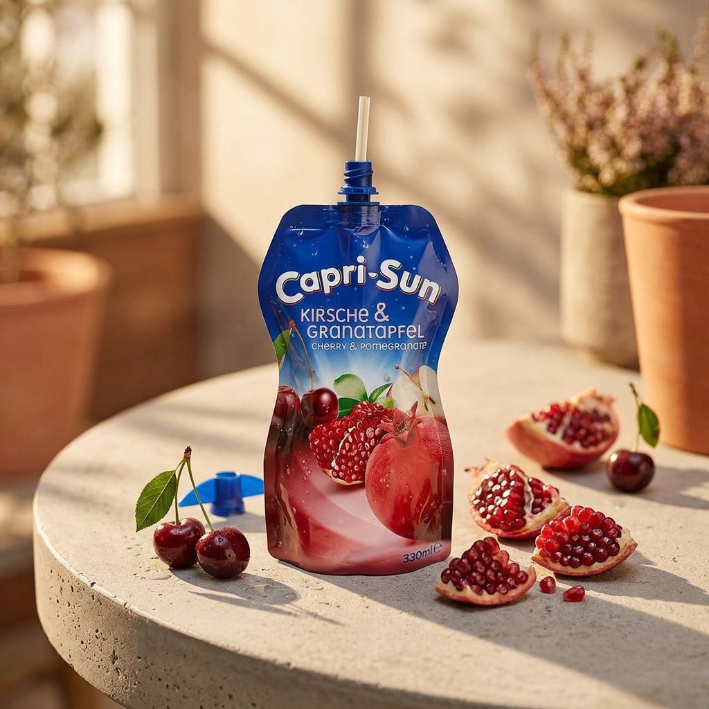 Capri Sun Cherry Pomegranate, poche individuelle jus cerise grenade importée, disponible sur My American Shop