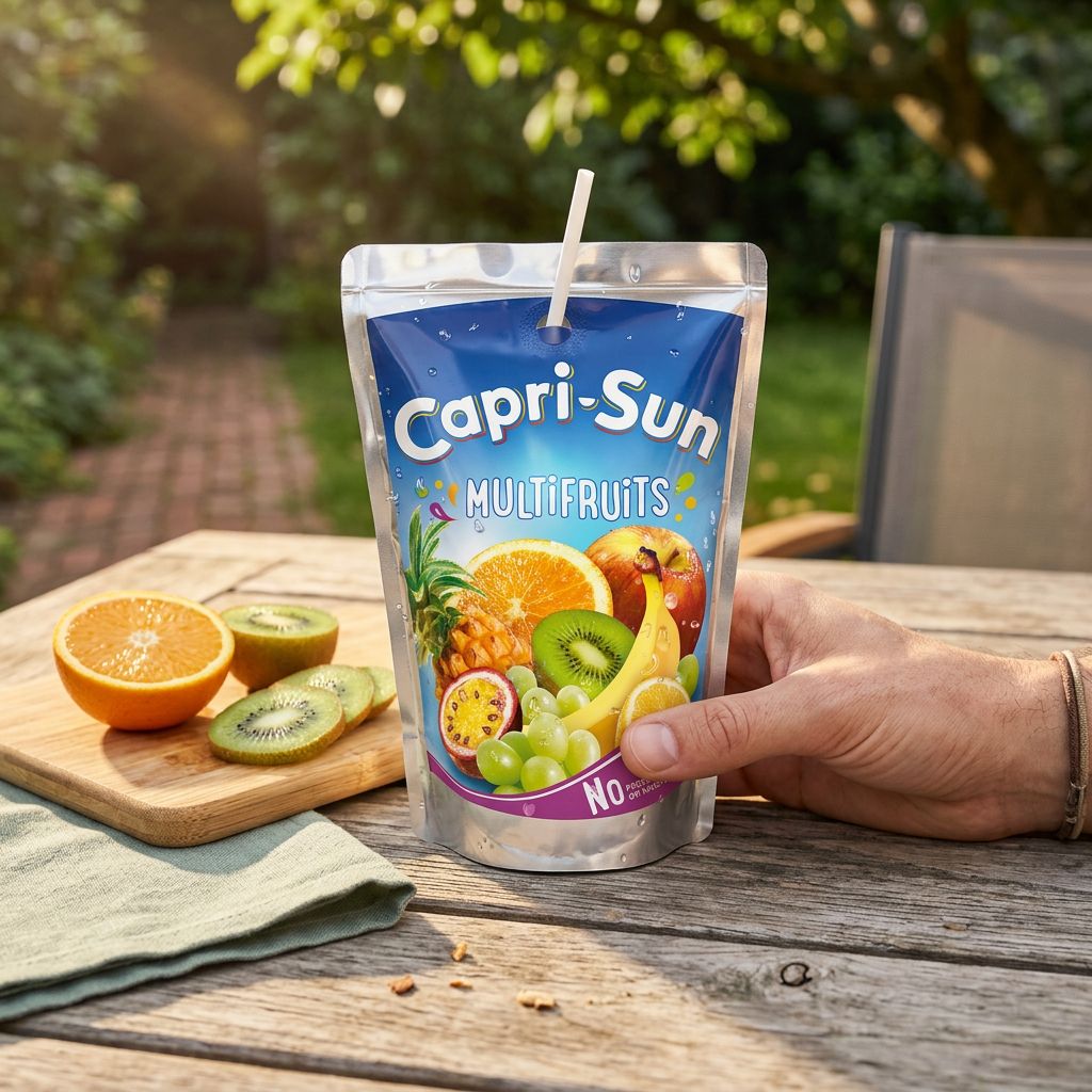 Capri Sun Multifruits, poche 200ml aux 8 fruits sans colorants, importée, disponible sur My American Shop