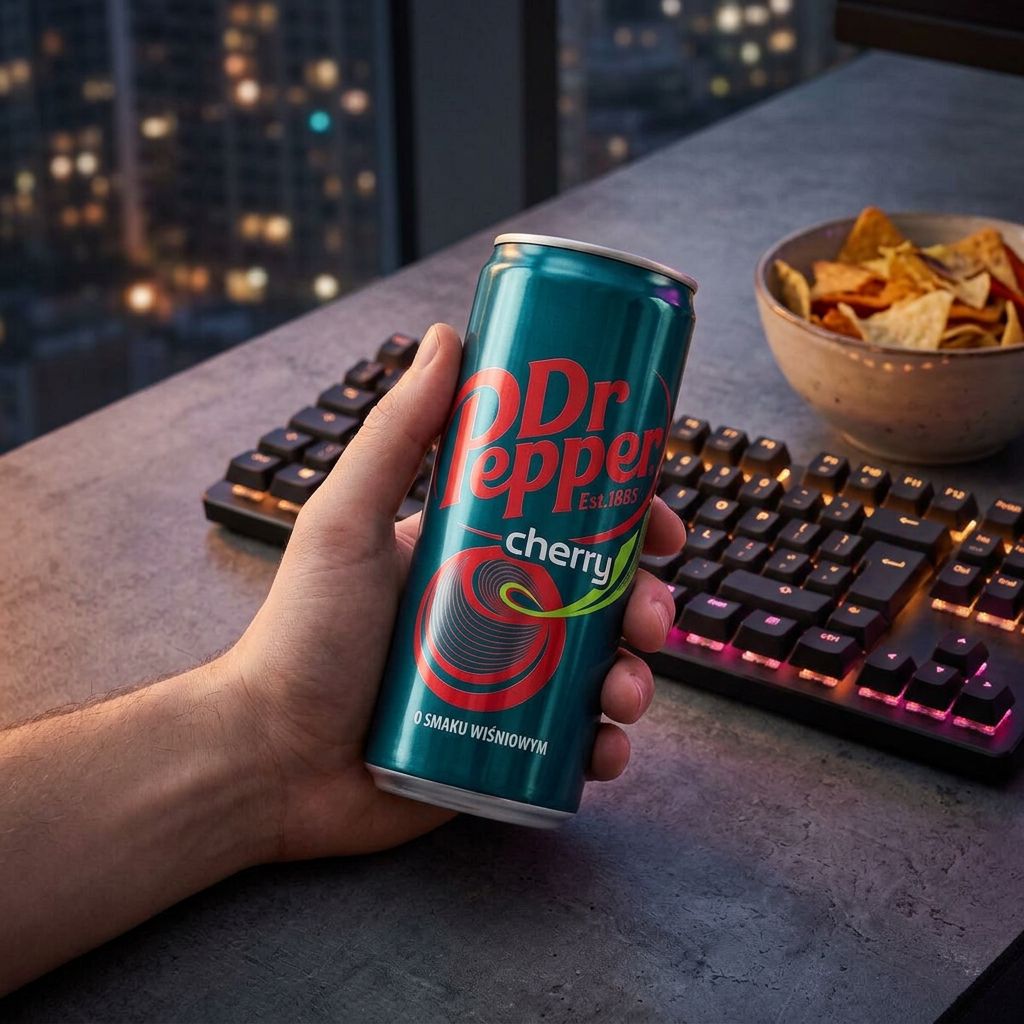 Dr Pepper Cherry Slim Can, soda américain cerise importé des États-Unis, disponible sur My American Shop