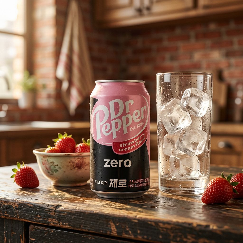 Dr Pepper Zero Strawberry Cream Flavor