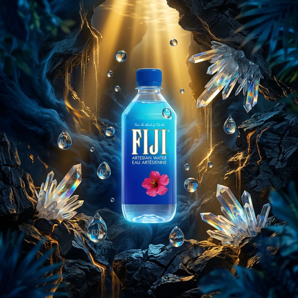 Fiji Water Medium, eau minérale artésienne des îles Fidji, disponible sur My American Shop