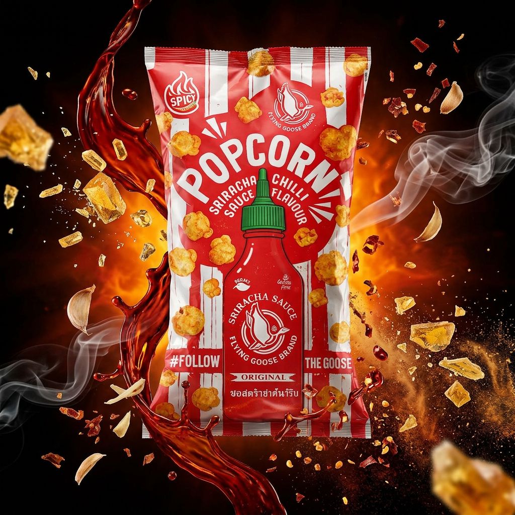 Flying Goose Sriracha Chilli Popcorn