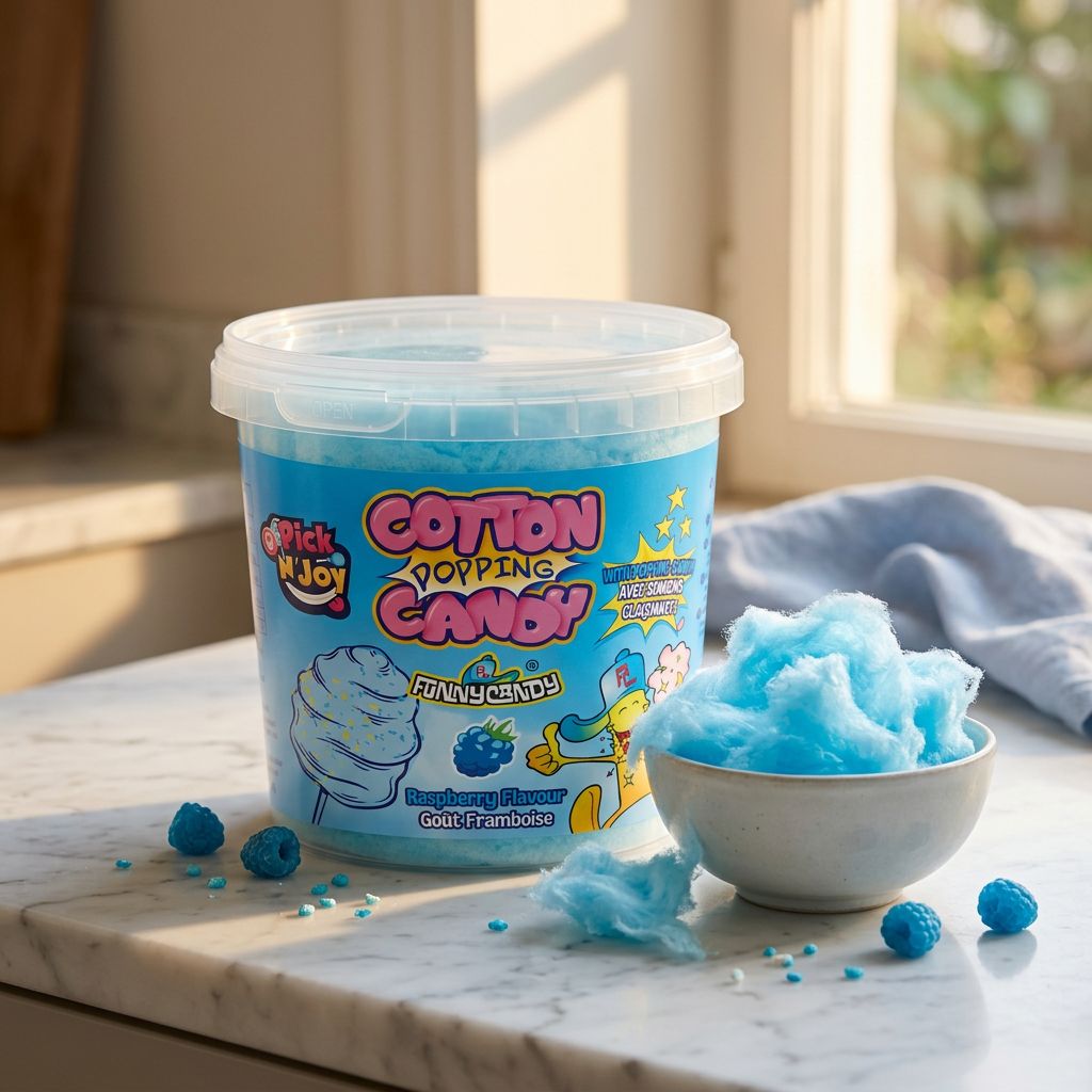 Funnycandy Poppin Cottin Candy Blue Raspberry