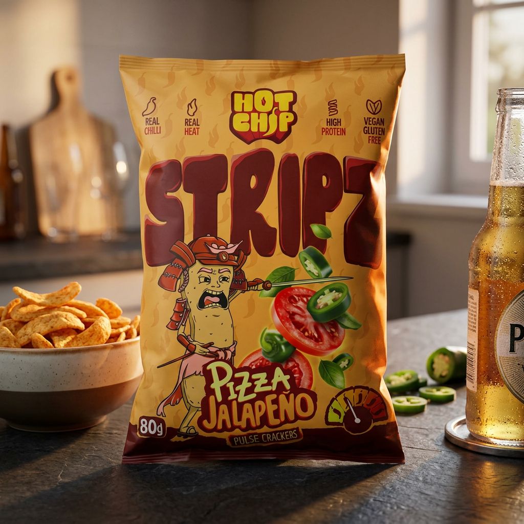 Hot Chip Stripz Pizza Jalapeno