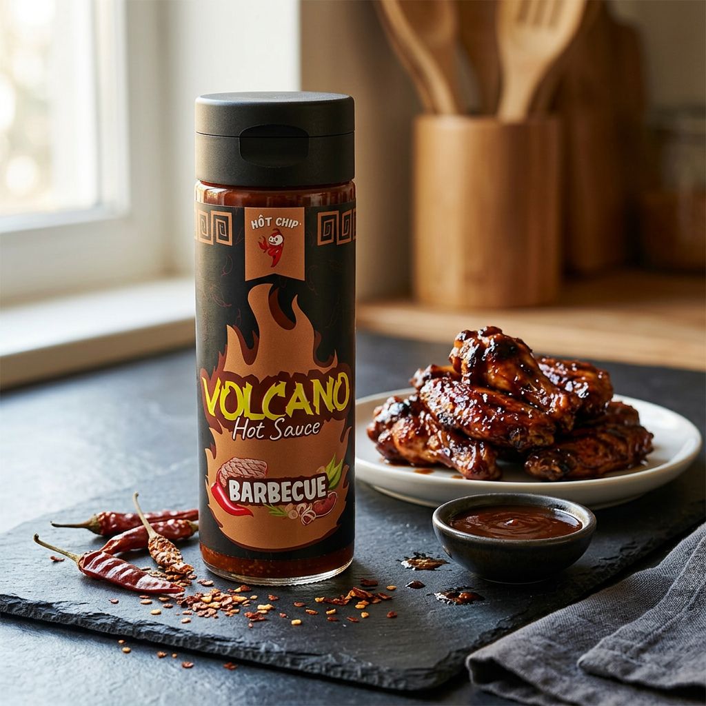 Hot Chip Volcano Hot Sauce Barbecue