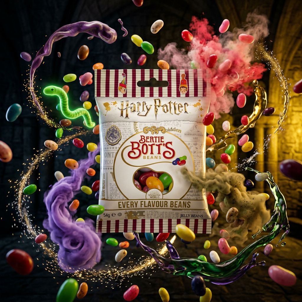 Jelly Belly Bertie Bott's Harry Potter, sachet de jellybeans saveurs surprises importé des USA, disponible sur My American Shop