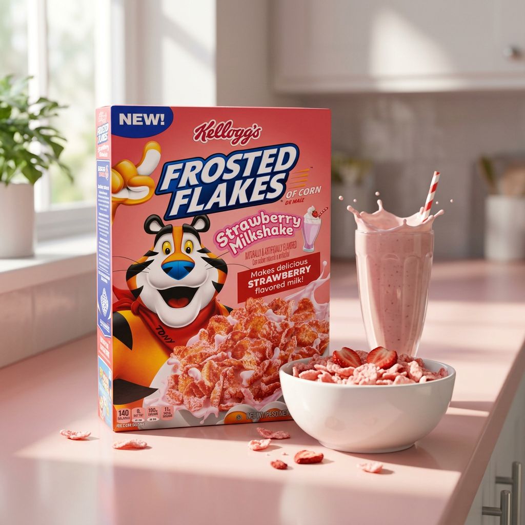 Kellogg's Frosted Flakes Milkshake Strawberry