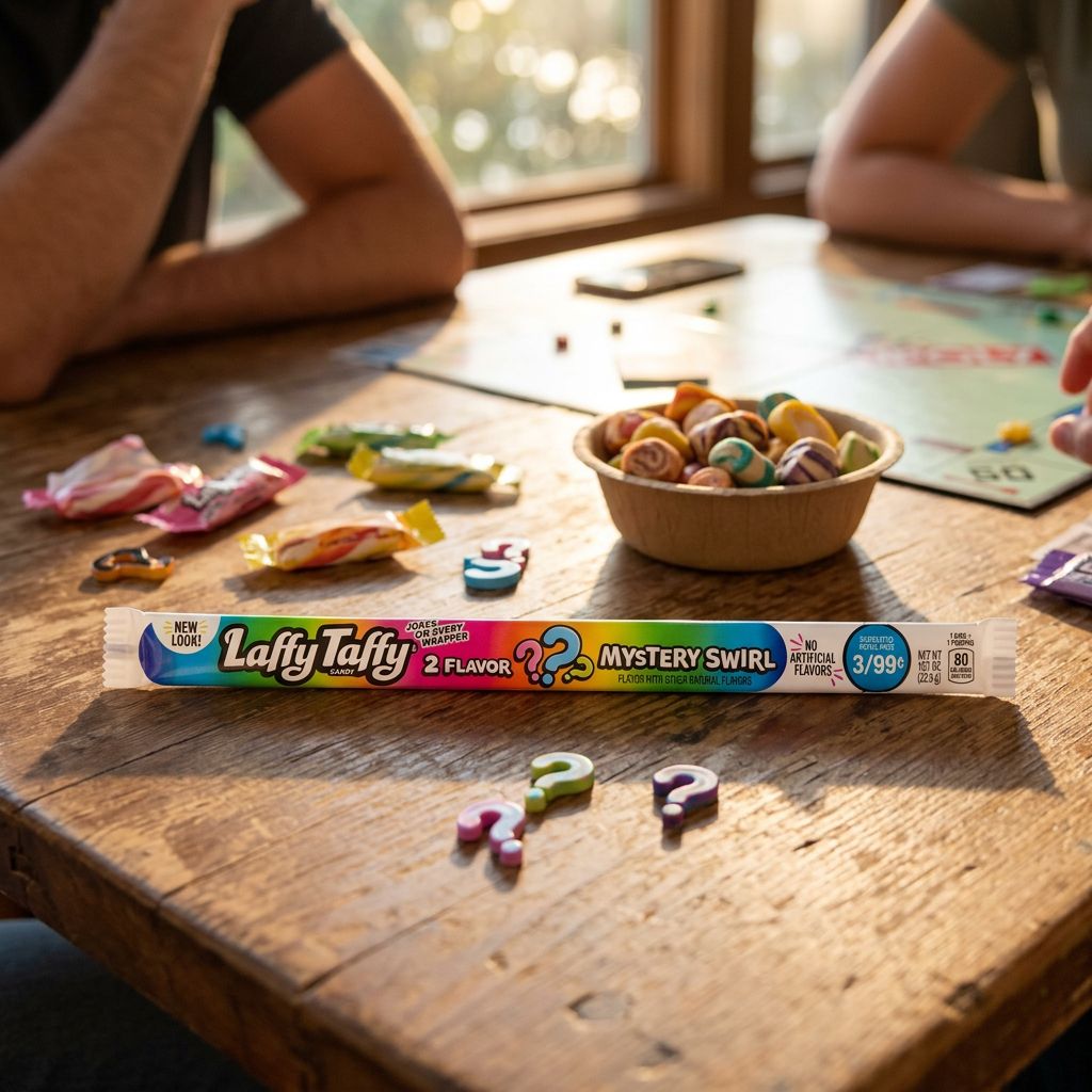 Laffy Taffy Mystery Flavour, bâtonnet taffy américain saveur mystère, disponible sur My American Shop