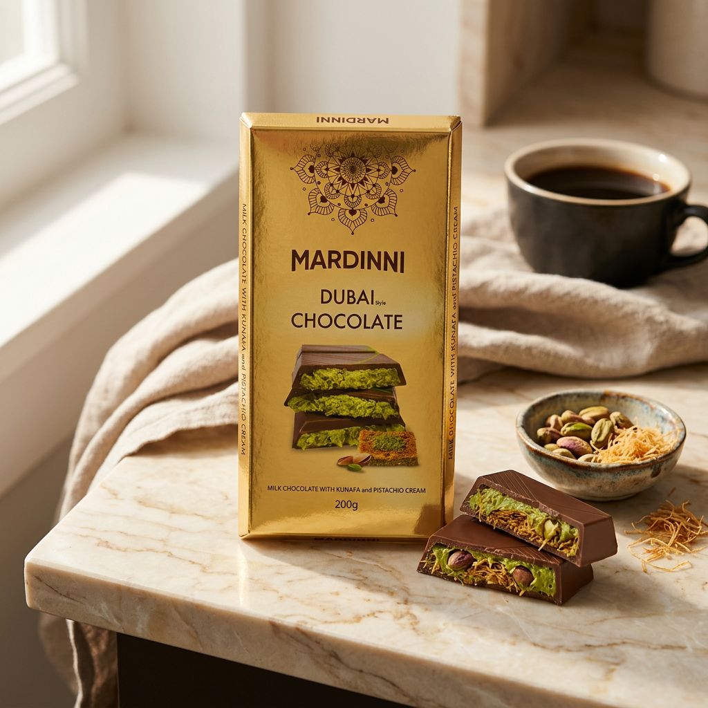 Mardinni Dubai Chocolate With Kunafa & Pistachio Cream Medium