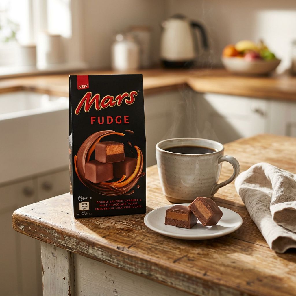 Mars Fudge Double Layered Caramel Malt Milk Chocolate